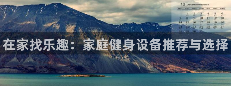 德国yy易游体育官方正版app集团：在家找乐趣：家庭健身设备